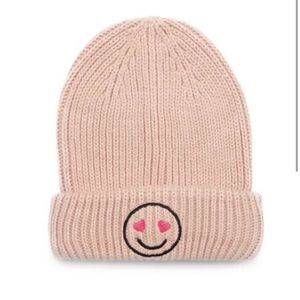 Nordstrom Pink Smiley Face Beanie NWT